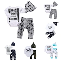 winter infant childrens 3 piece set baby girls boys rabbit bear cartoon hoodies and pant outfits suit for newborn kids clothing