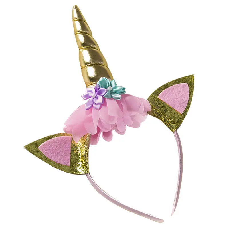 Unicorn headband Модное платье с единорогом для девочек, детская одежда, детские кружевные платья, костюм для маленьких девочек, летнее платье принцессы без рукавов - Цвет: Unicorn headband