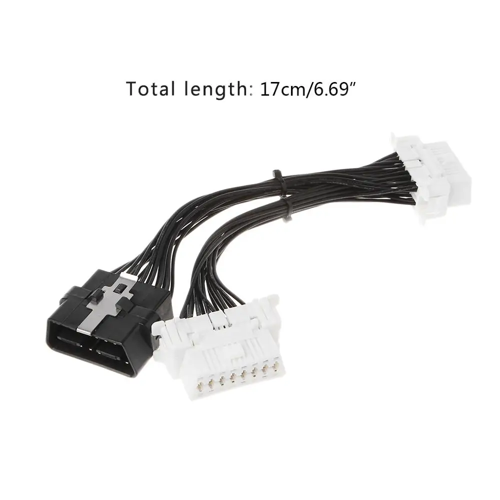16 pin OBD2 OBD 2 OBDii сплиттер Удлинительный кабель папа-мама Женский Y КАБЕЛЬ ДЛЯ ELM327 |
