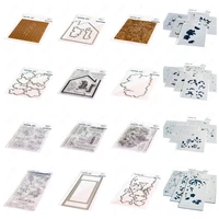 rectangles heart grid vines new metal cutting dies stamps hot foil stencils diy scrapbooking diary photo album decoration molds