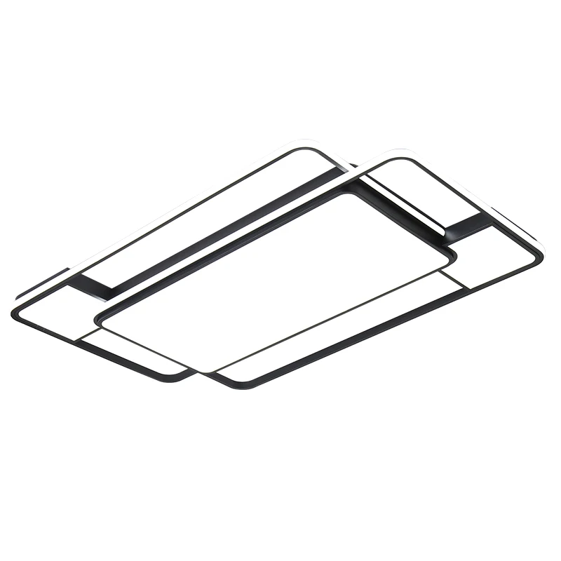 

Rectangle/Square Modern Led Ceiling Lihgts For Living room Bed room kitchen lights lampada Black led Ceiling Lamp light fixtures