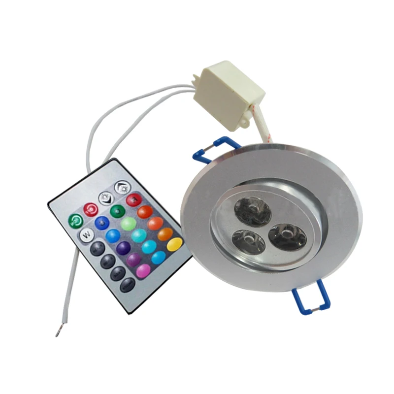 3W RGB красочный светильник с устройством дистанционного управления светодиодный