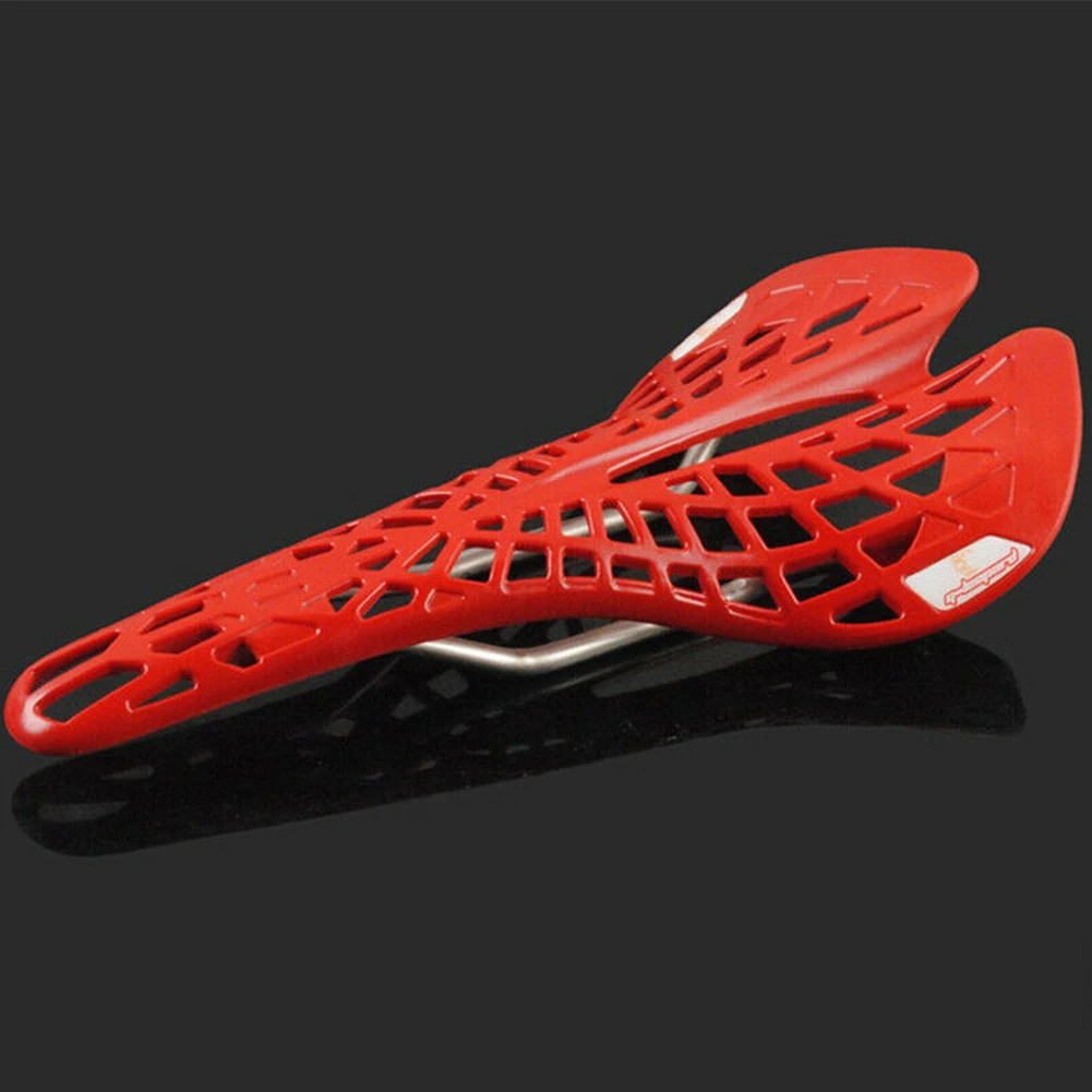 Shock Absorption Bicycle Saddle Hollowed Out Ultra Light Mountain Bike Replacement Cycling Sports Spider Web Ergonomic Seat | Спорт и
