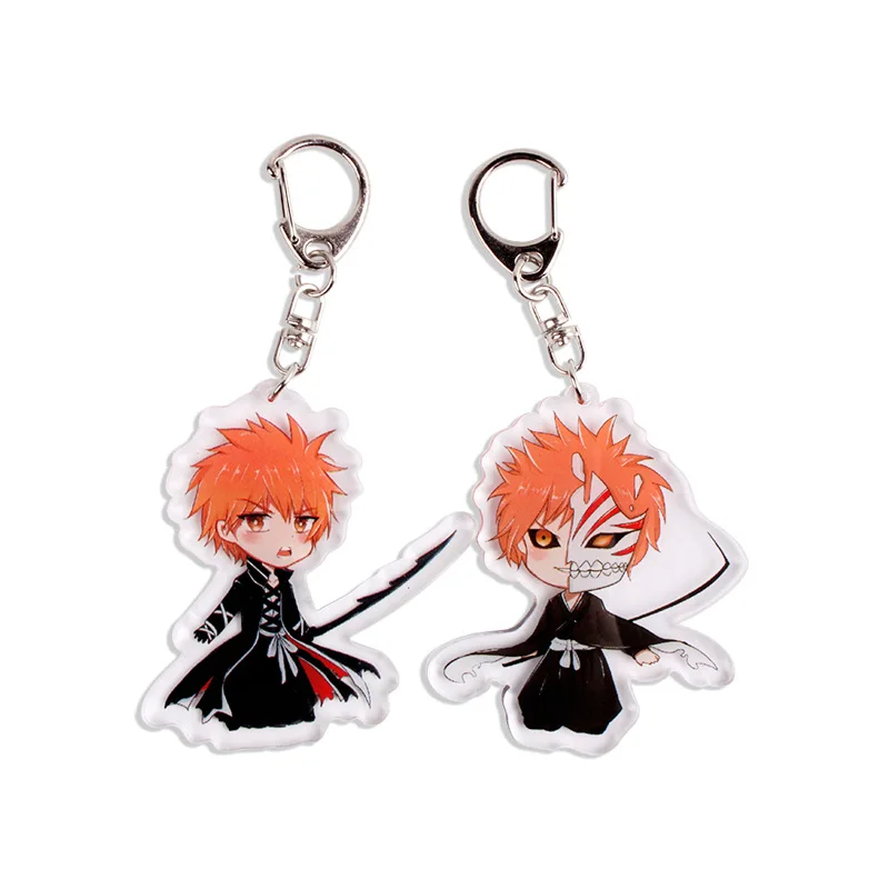 

Anime Bleach Cartoon CharacterAcrylic Keychain WorkmanshipExquisite Keyring Boys Favorite Fashion Keychain