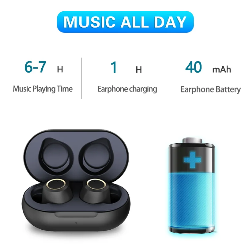 TiYiViRi TWS V5.0 Bluetooth наушники стерео двойной микрофон настоящие беспроводные водонепроницаемые спортивные для