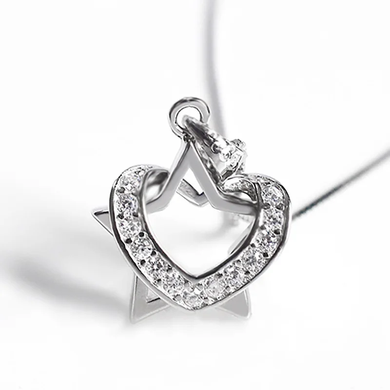 Женское Ожерелье из натуральной 925 пробы серебряное ожерелье цельного материала