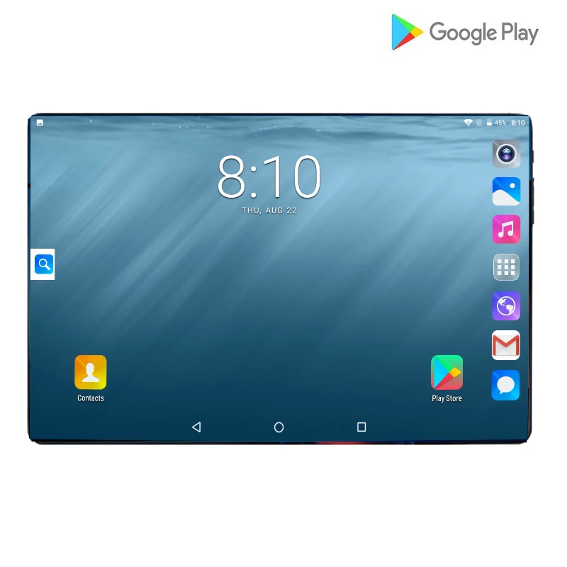 Новинка, 10 дюймов, 4G LTE, планшетный ПК, 6000 мА/ч, батарея, четыре ядра, 6 ГБ ОЗУ, 64 Гб ПЗУ, 2.5D, закаленное стекло, 10,1, планшеты, Android 9,0