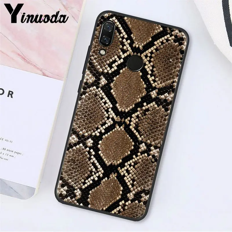 Yinuoda змеиная кожа чехол для телефона для Xiaomi Redmi8 4X 6A S2 Go Redmi 5 5Plus Note8 Note5 7 Note8Pro