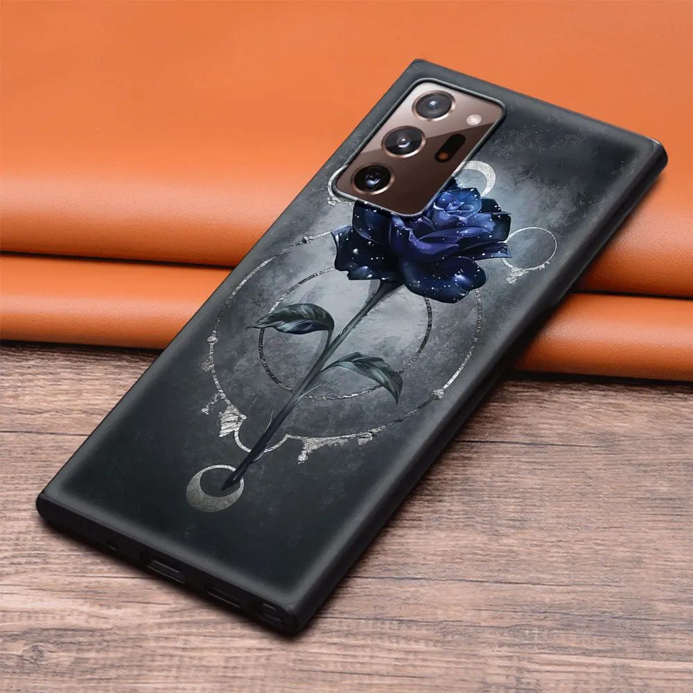 

Luxury Shockproof Case for Samsung Galaxy Note 20 Ulrta Coque Cover for Galaxy Note 10 9 8 Plus 5G Shell Rose Bud
