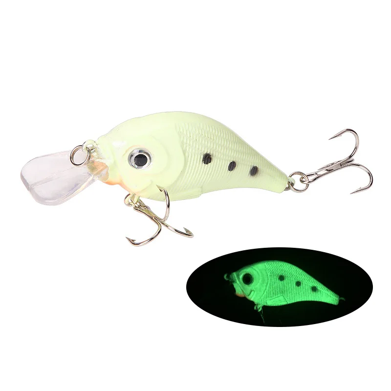 

1 Pcs Whole Body Luminous Little Fat Man / Pencil / VIB / Mino / Boba Hard Bait 3D Luminous Bait Artificial Hard Bend Bait