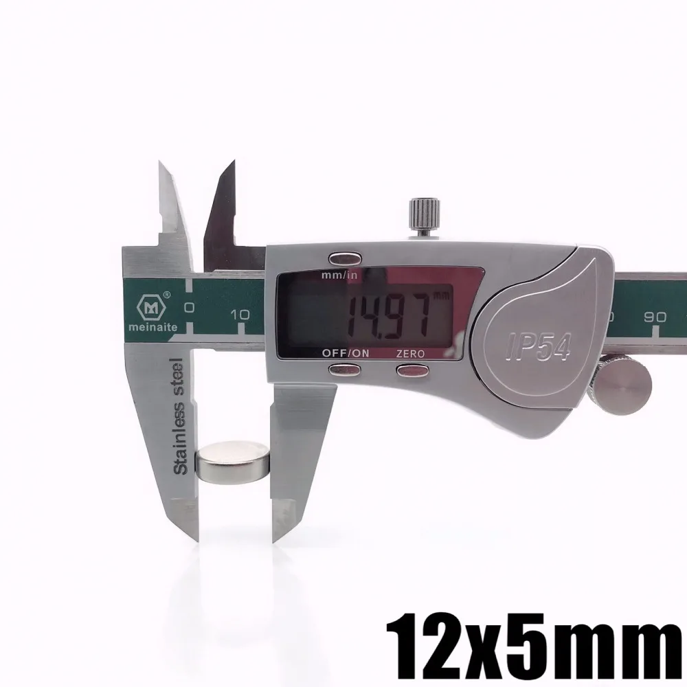 5/10/20/50/100/200pcs 12mm x 5mm 12x5 Disc Round Cylinder Rare Earth Neodymium Magnets 12*5 NEW Art Craft Connection - купить по