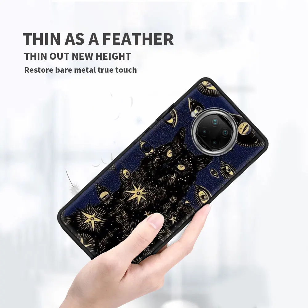 Case for Xiaomi Redmi Note 9S 9 8 Pro 7 8T 10 9C 9A 7A K40 Soft Back Luxury Design Phone Cover 8A 6A Coque Death Tarot Cat | Мобильные