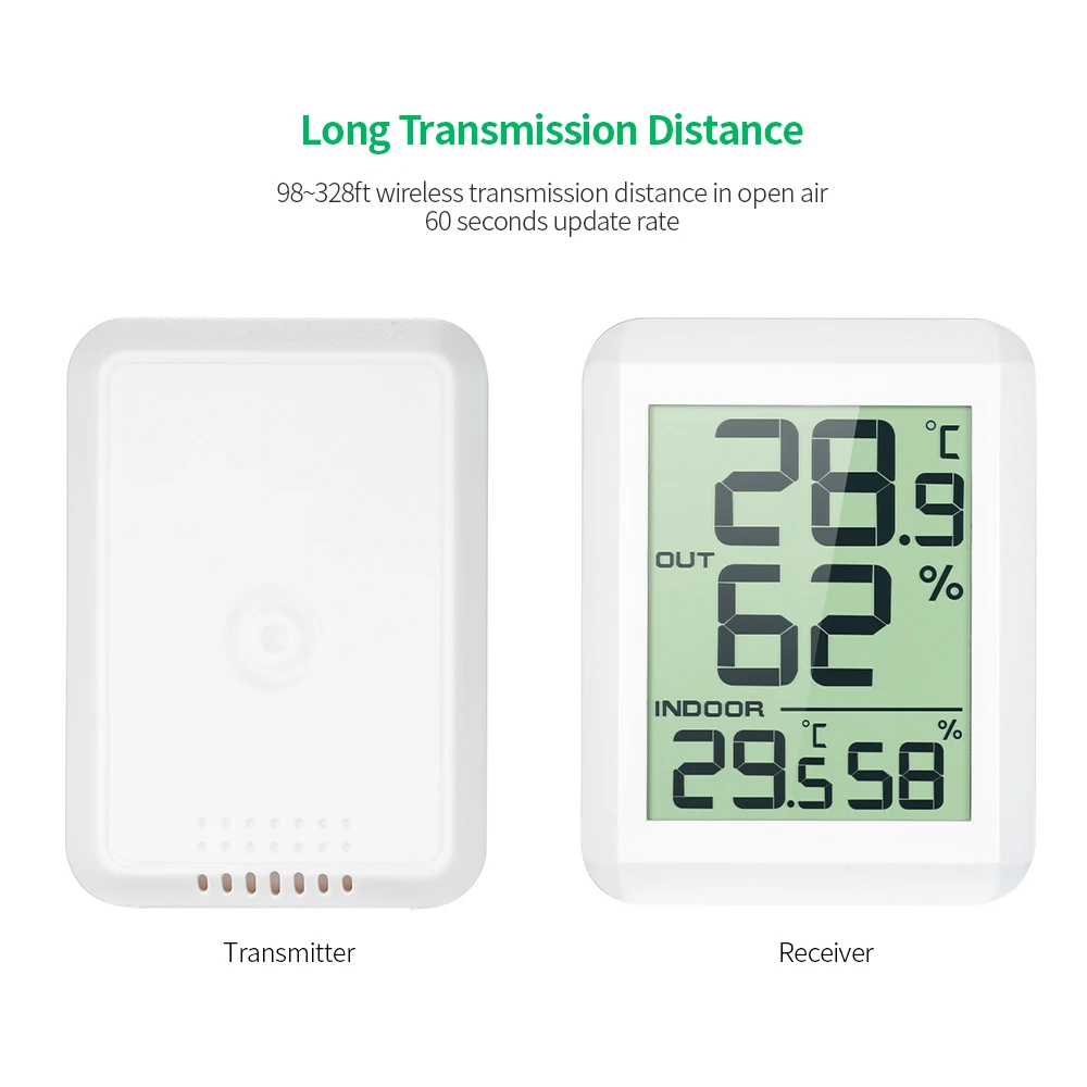 Беспроводной мини ЖК-цифровой термометр гигрометр датчик влажности