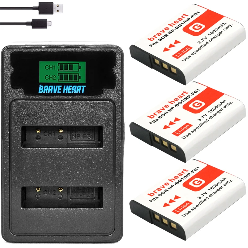 Акумуляторная батарея NP-BG1/FG1 NP-BG1 NP BG1 FG1 Батарея запасная часть для цифровой