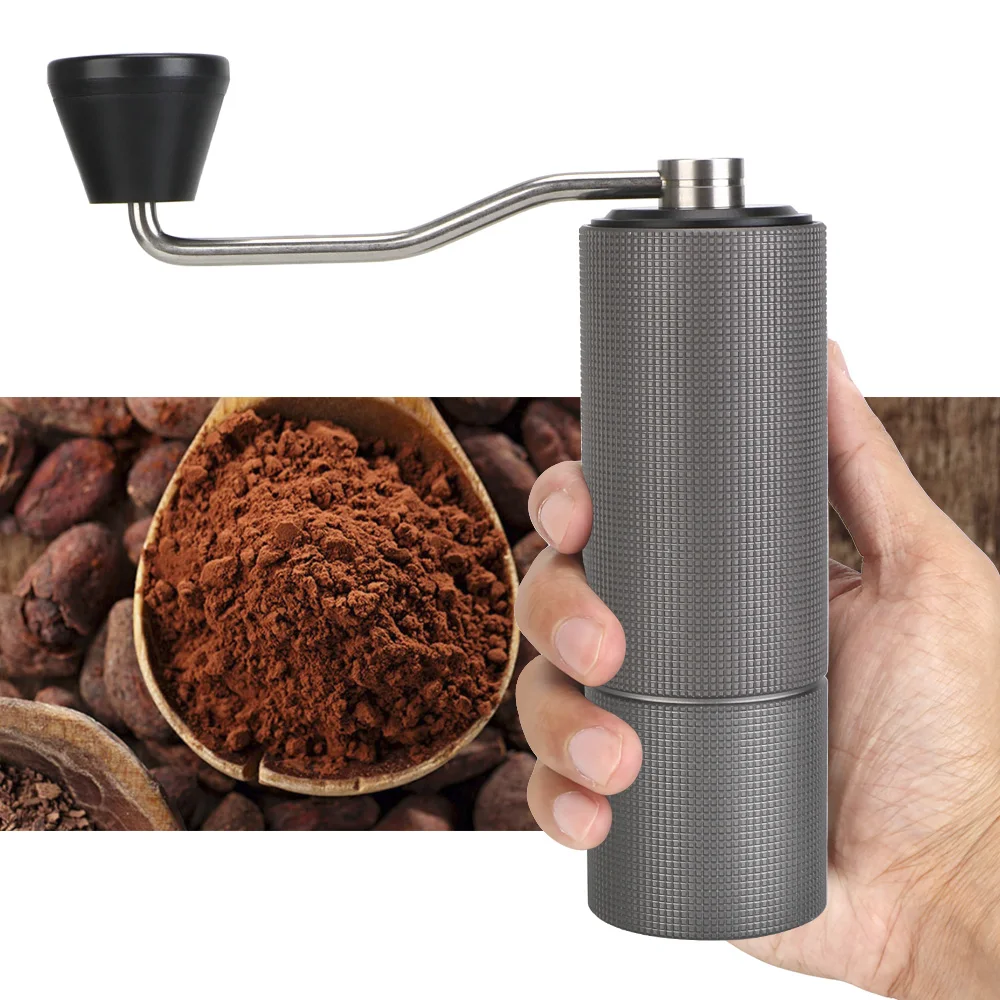 

Manual Coffee Grinder Mini Coffee Milling High Quality Aluminum Stainless Steel Burr Grinders Coffee Utensils