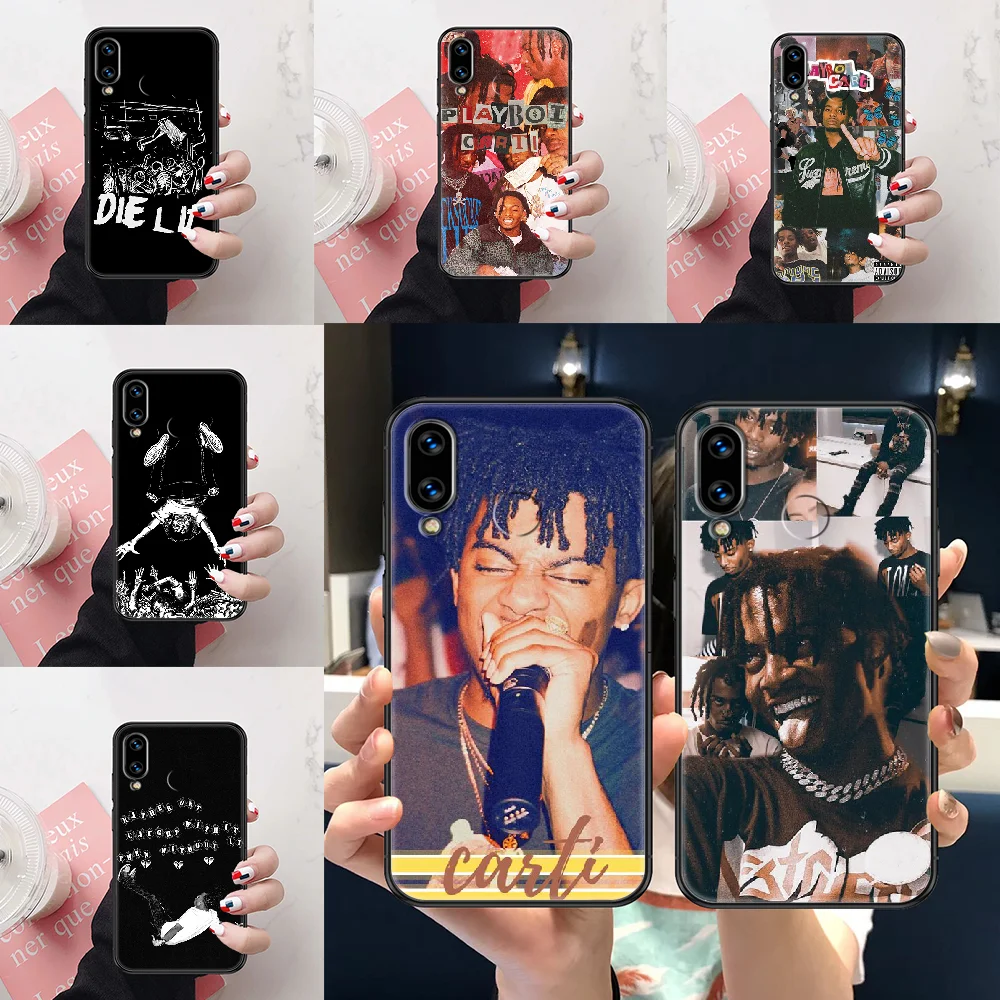Чехол Playboi Carti Rapper Die lit для телефона Huawei Honor 6A 7A 7C 8A 8X 8 9 9X 10 10i 20 Lite Pro Черный Модный