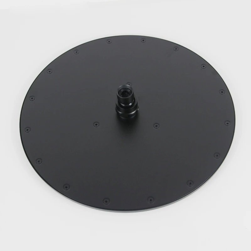 Черный латунная насадка для душа 8/10/12/16 &quotкруглая Душевая верхний душ