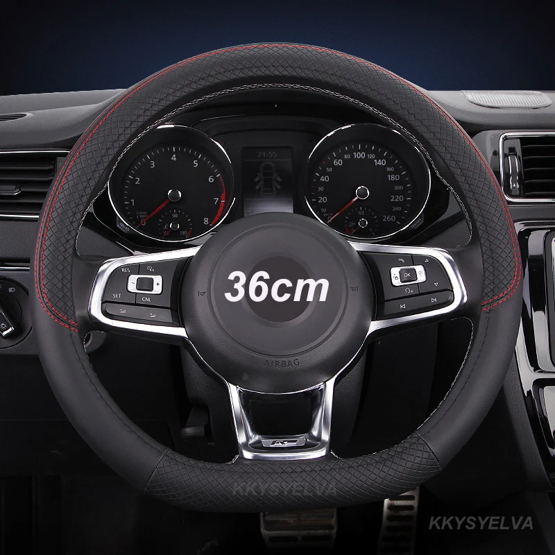 

Искусственная кожа Чехол рулевого колеса автомобиля D/O 36 см для Honda Civic Ciimo Jade SUZUKI Alto LINGYANG NISSAN Juke Toyota Aqua Prius