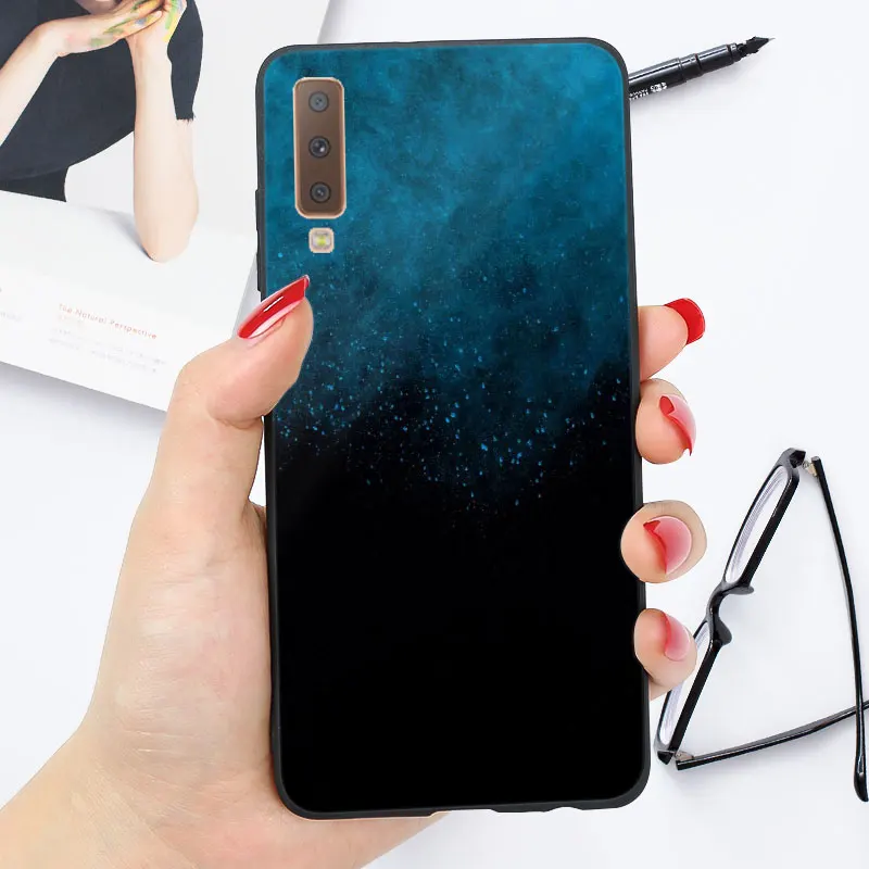 Мягкий ТПУ чехол для samsung A7 чехол силиконовый глянцевый яркий чехол для samsung Galaxy A5 A6 A8 Plus чехол - Цвет: OO3