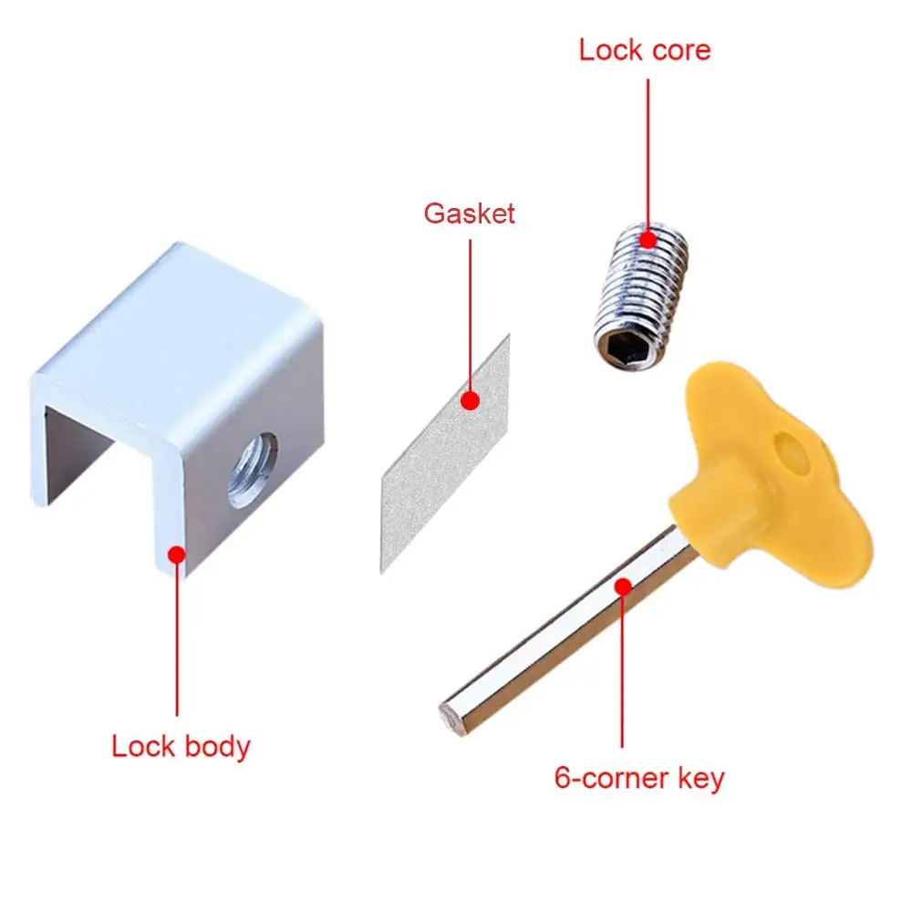 Замки для дверей из алюминиевого сплава регулируемые 4/6/8 шт. | Обустройство дома