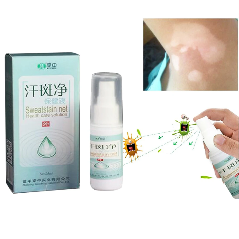 

35ml Spray Eczema Sweatstain Professional Treatment For Skin White Spot Vitiligo Net health Care Chinese Herbal Medicine