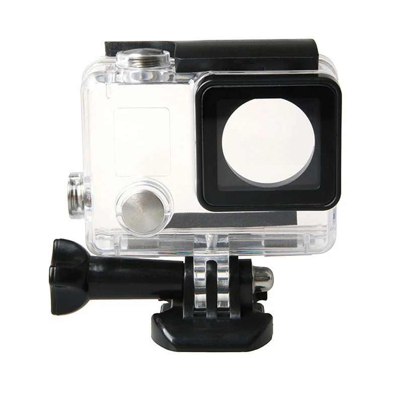 

New Selling 45M Waterproof Housing Case for GoPro Hero 3+/ 4 Transparent Camera Diving GO Pro3+/ 4Protective Cover Travel