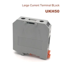 1pcs ukh50 current din rail screw terminal blocks bornier electrical wire cable terminals block connector morsettiera 150a 50mm%c2%b2