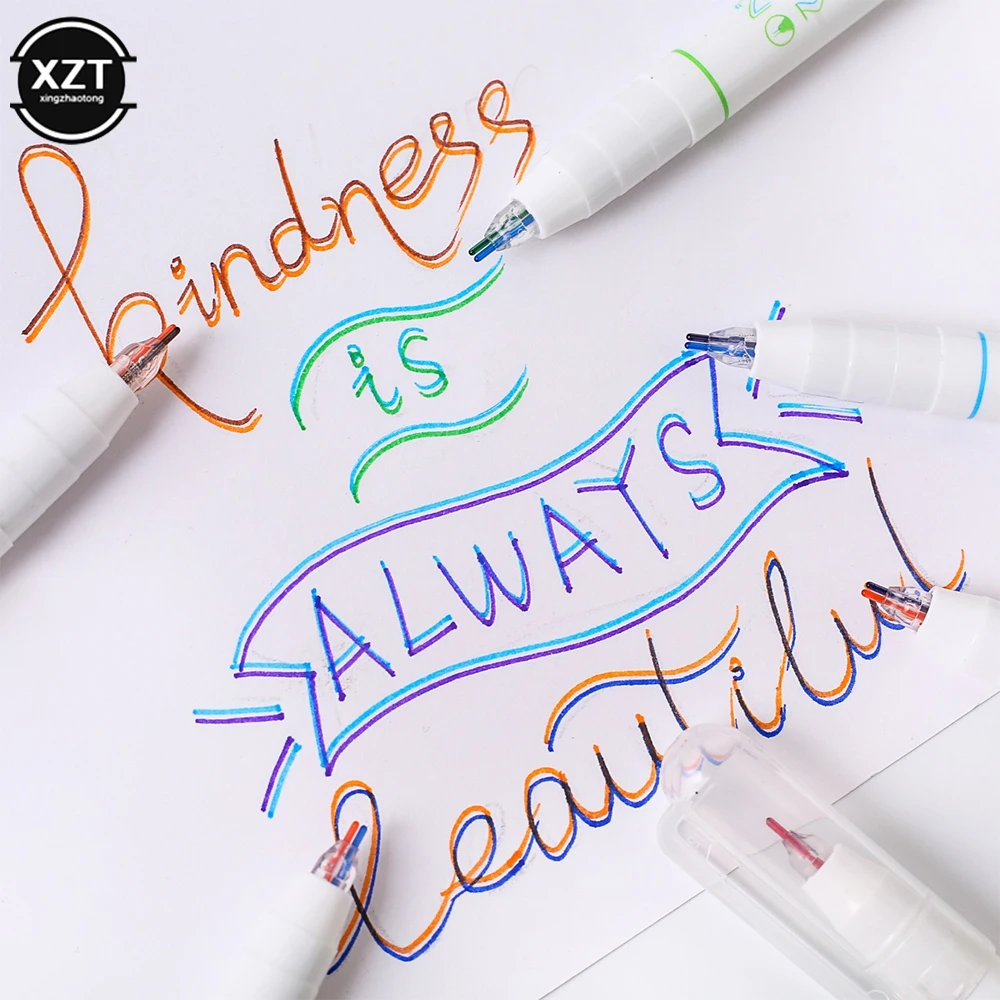 Творческая двухцветная гелевая ручка художественные комиксы рисование граффити