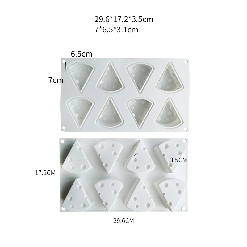 Силиконовая форма для торта с 3D сыром не прилипающая десерта желе пудинга