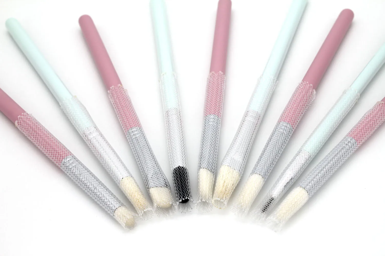 Clothebeauty 30 шт. Pro Макияж глаз губ кисти защита пера протектор сетки крышка набор, малый размер рукава пакет(только для кисти для глаз