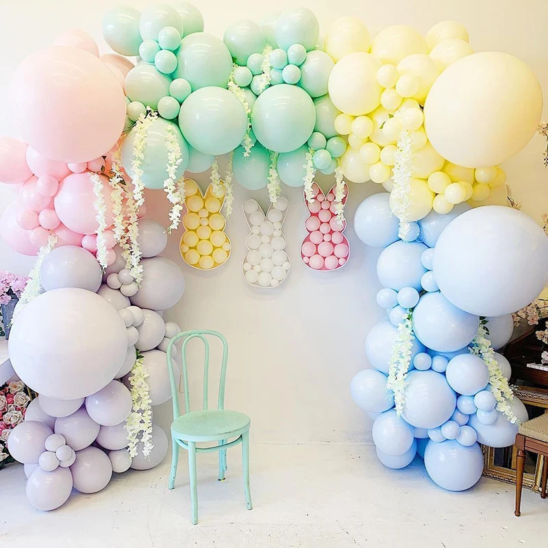 

20/40/60/80pcs 5inch Rainbow Pastel Balloons Candy Macaron Latex Balloons Wedding Birthday Party Baby Shower Decor Air Globos