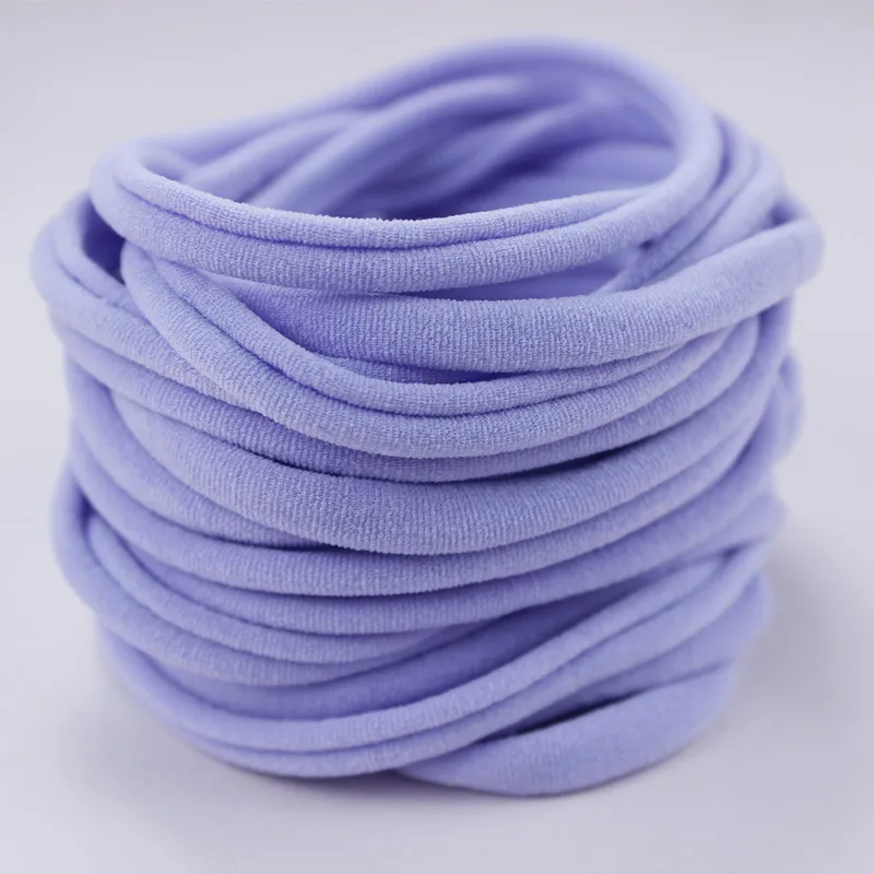 Color 6 Purple Телесного цвета, нейлоновые детские повязки на голову, нейлоновые эластичные, один размер, подходят для всех, супер мягкие, тонкие, тянущиеся, объемные, сделай сам, для рукоделия, для детского душа, 10 шт. HB388D - Цвет: Color 6 Purple