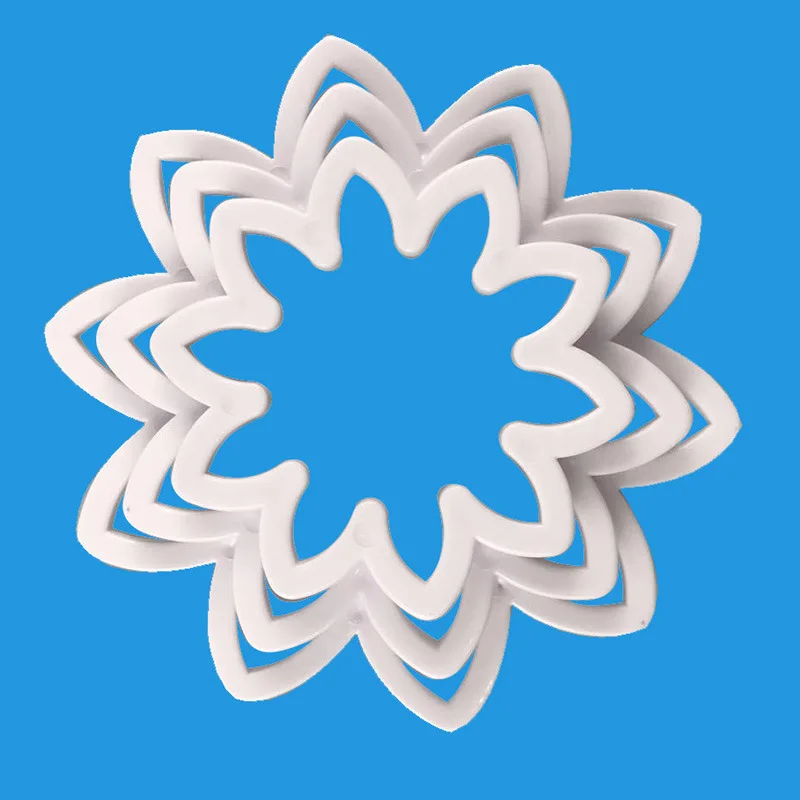 3 шт. цветок георгина помадка печенье резак для торта выталкиватель штамп Плунжер