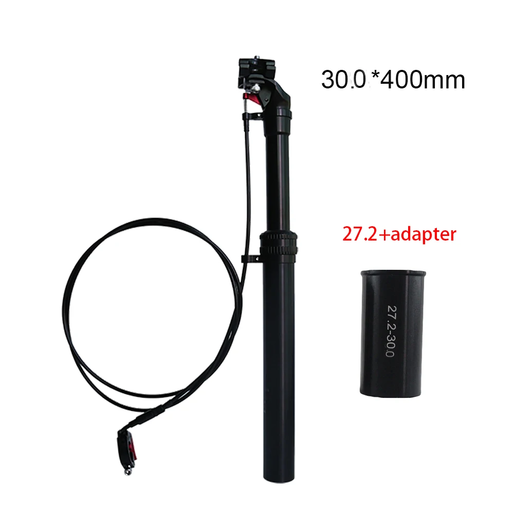 30.0X400mm seatpost Велосипедный спорт флакон-капельница подседельный контактном выключателе высота регулировщик велосипедный Подседельный штырь 27,2/28,6/30,4/30,9/31,6*400 мм провод дистанционного управления трубки - Цвет: 30.0X400mm seatpost
