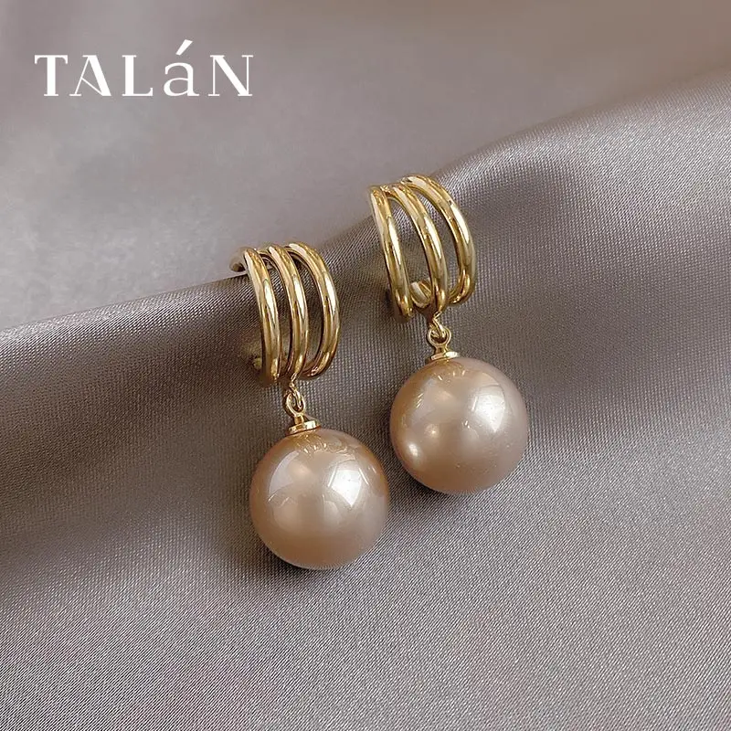 Светильник Роскошные Шампанское Золото Имитация жемчужные серьги подвески для