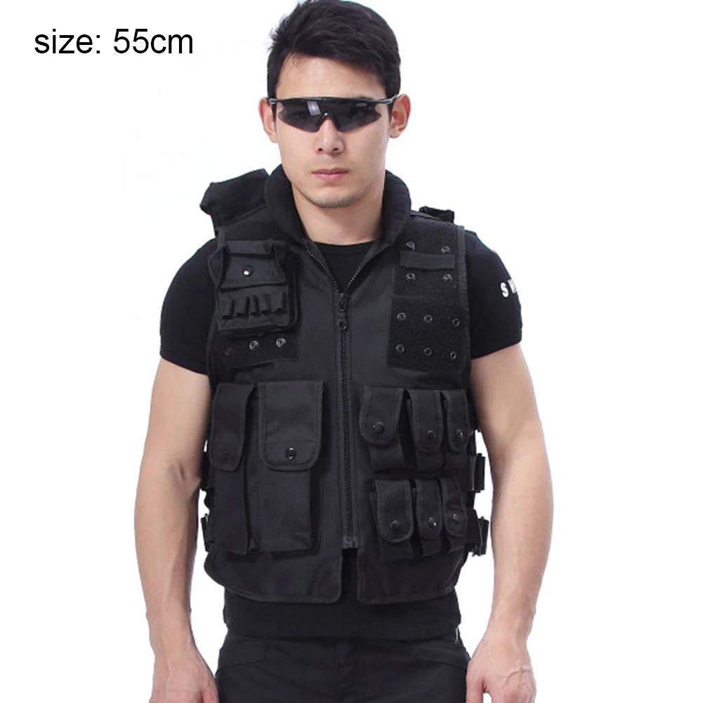 P Regular Жилет военный армейский Охотничий Жилет Molle страйкбол бронежилет Swat Painball черный жилет CS Уличное оборудование джунглей - Цвет: P Regular