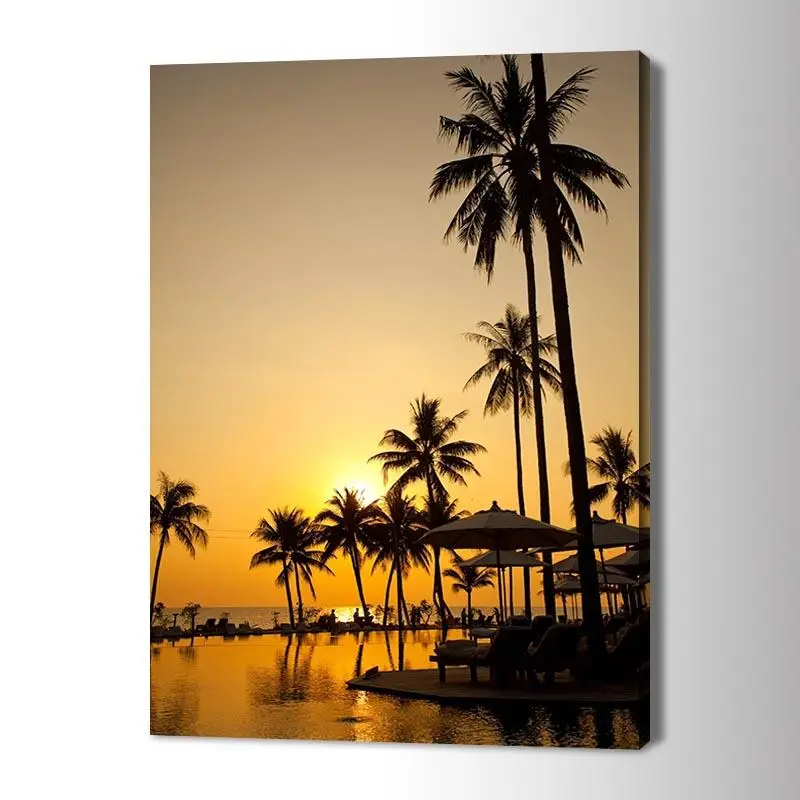 

Canvas Art Painting Beach Landscape Poster Wall Art Posters Prints Wall Pictures for Living Room Home Dcor