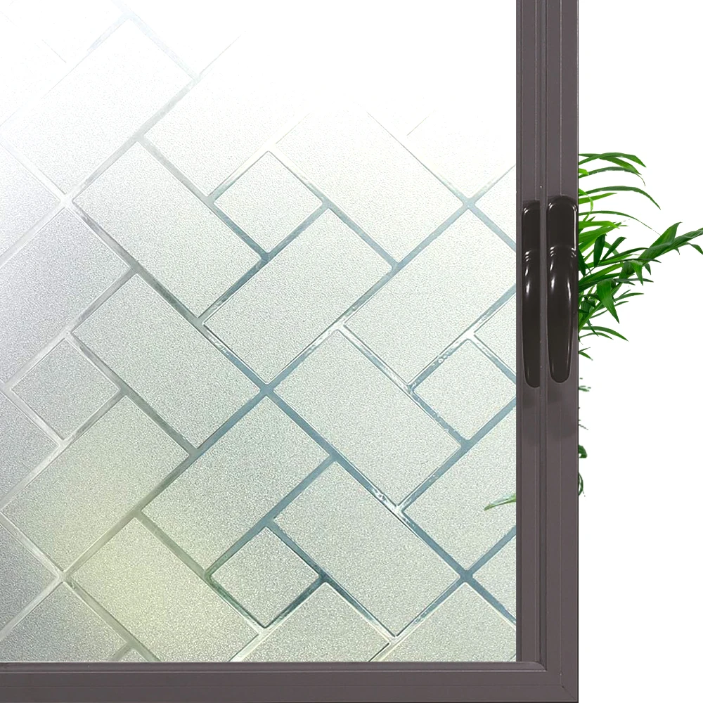

Window Privacy Film Frosted Decorative Clings for Home Opaque Static Glass Coverings Doors Sticker Sun Blocking Vinyl Glass Tint