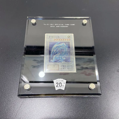

Yu-Gi-Oh DIY голубый белый дракон из нержавеющей стали позолоченные зеркальные металлические карты в комплекте с картой-серебристый-горизонтальный (не оригинал