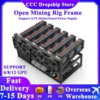 6812 GPU Штабелируемый открытый Майнер Rig чехол рамка Майнинг ETHETCZEC Ether аксессуары инструменты поддержка ATX материнская плата источник питания