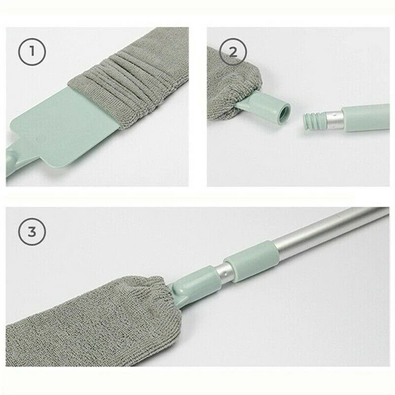 

Bedside Dust Brush Long Handle Mop Sweep Artifact Household Bed Clean Gap Bottom