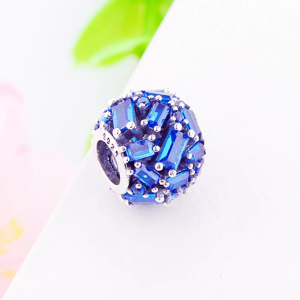 Браслеты-шармы Pandora из серебра 2019 пробы с синим фианитом | Украшения и аксессуары