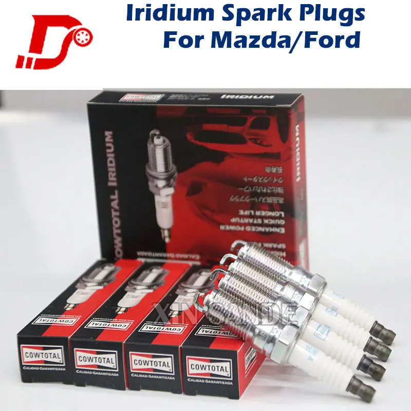 

Car Accessories 1Set Candles New Iridium Power Spark Plugs ILTR-5A13G 3811 For Mazda CX-7/Ruiyi/8 For Ford Mondeo Wins / Max