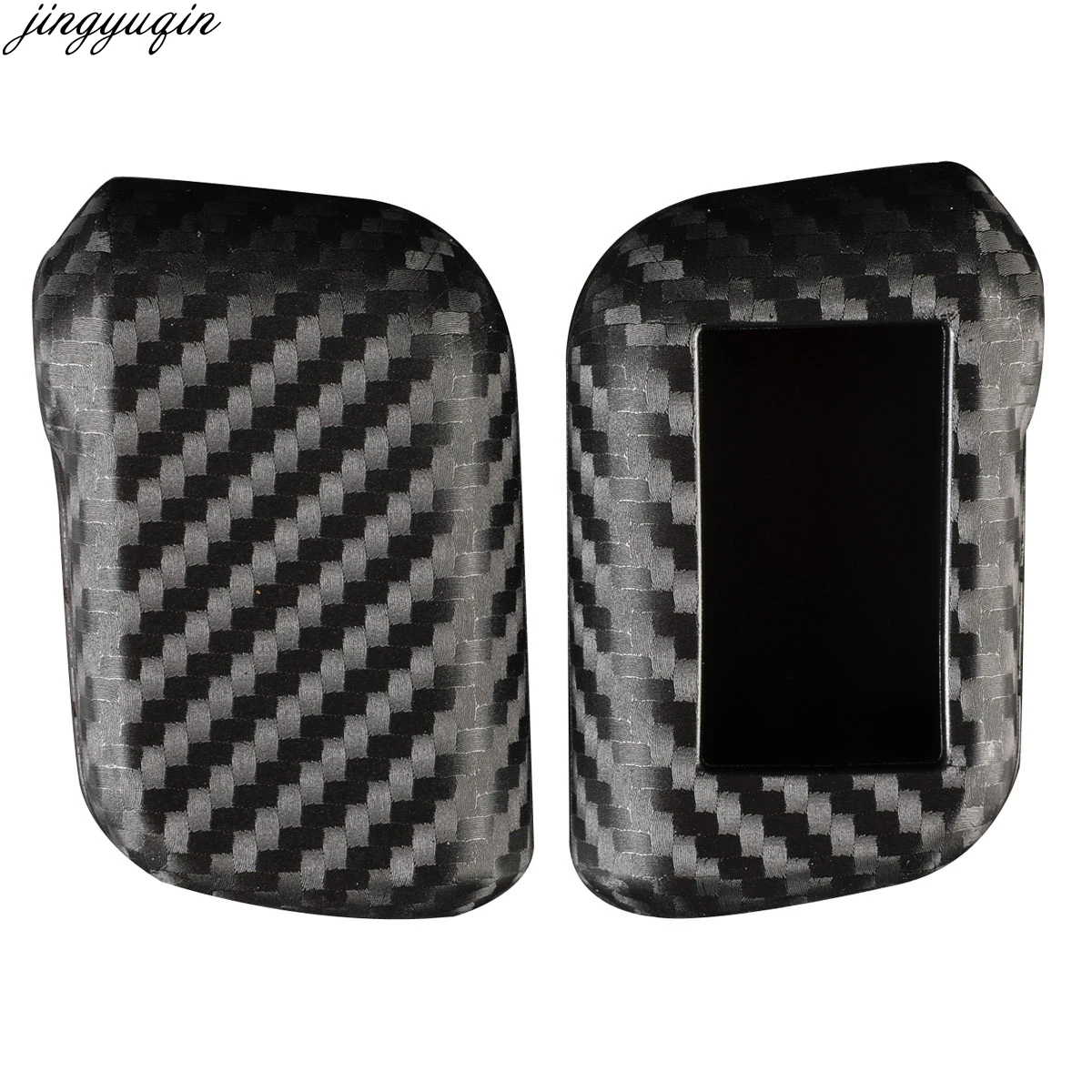 Углеродное волокно силиконовый чехол для ключей от машины Starline A96 A93 A63 автомобиля