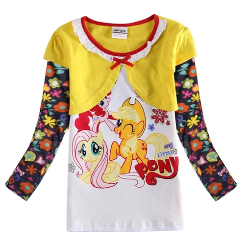 F6423 yellow Топы для маленьких девочек; детская футболка с длинными рукавами; Осенняя детская футболка в полоску; топы; футболка с вышивкой для девочек; F4908 - Цвет: F6423 yellow