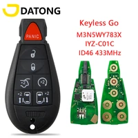 datong world car remote control key for chrysler town country jeep dodge m3n5wy783xiyz c01c id46 chip 433mhz keyless card