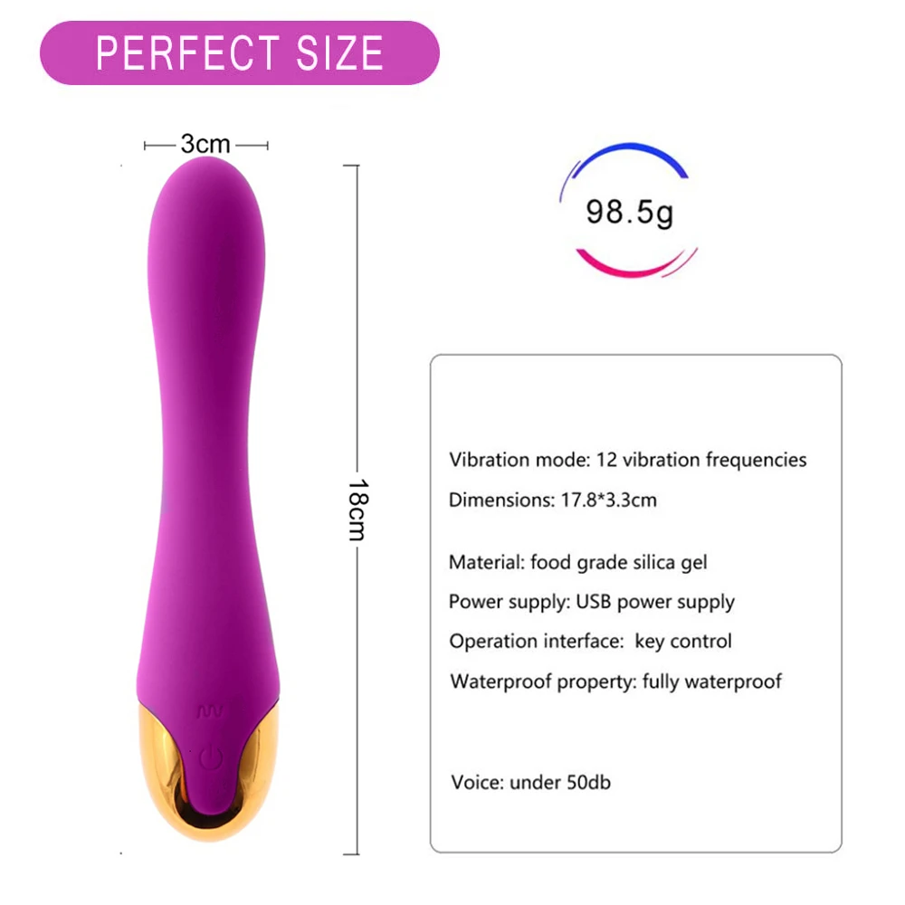 Классический G-Spot вибратор Usb зарядка Стимулятор клитора изогнутый