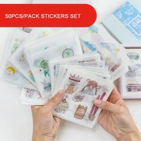 50pcspack stationery stickers set decoration diy album diary planner scrapbooking stickers stickers