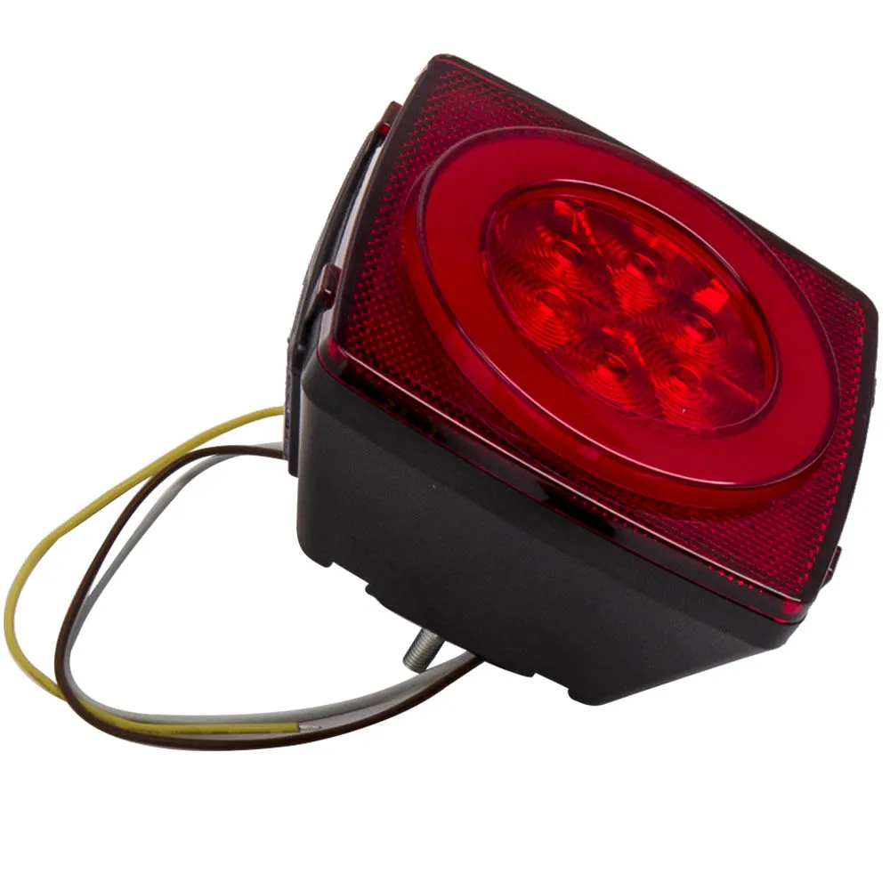 

Upgrade Rear LED Submersible Truck Boat Marker Tail Lights Kit Trailer Lights