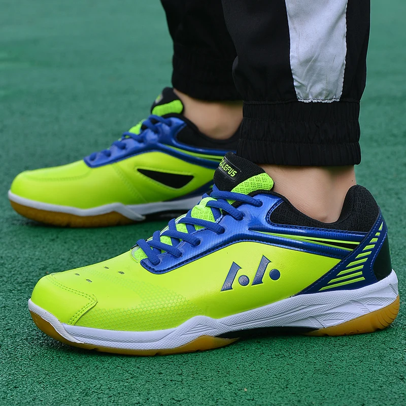 JIEMIAO Couple Lightweight Tennis Badminton Shoes for Men Professional Tennis Training Shoes Men Breathable Volleyball Sneakers